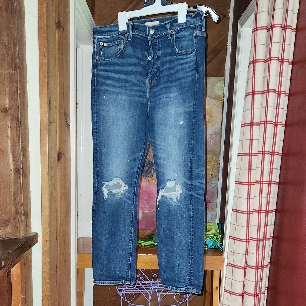 Blue Distressed Jeans